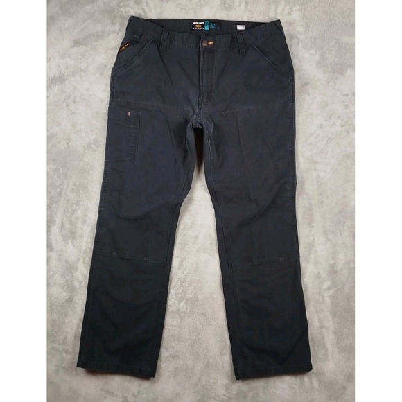 Ariat Other - Ariat Rebar M7 Slim Straight Leg Black Jeans Mens Size 38x32 Workwear